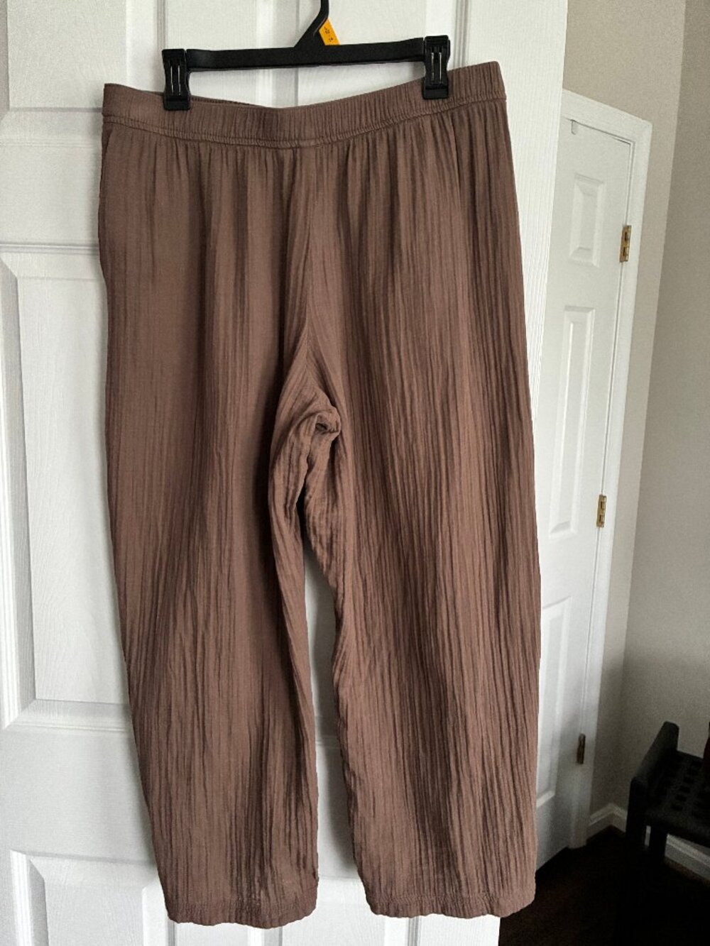 GAP Mid Rise Pull-On Barrel Gauze Pants 100 % Cotton - Picture 7 of 8